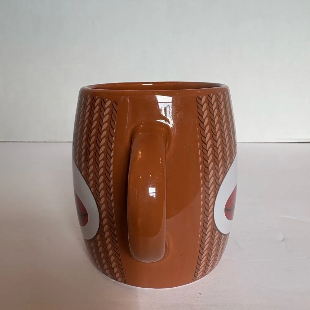 Sock Monkey brown 2-handle coffee mug